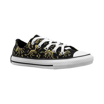 Tenis-Casual-Preto-Glow-e-Branco-Kids-Chuck-Taylor-Dino-|-All-Star-Tamanho--31---Cor--PRETO-0